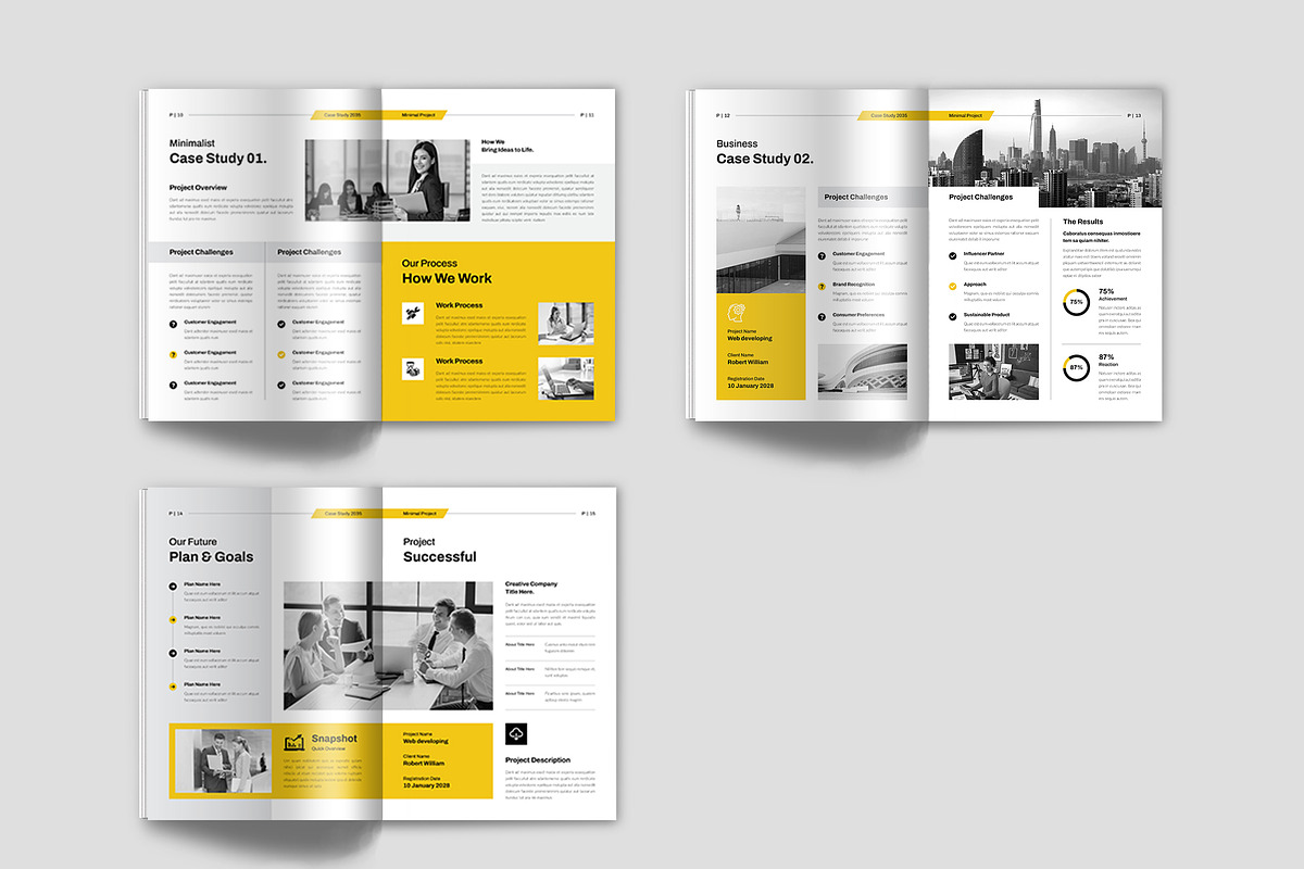 Case Study Brochure Template, a Brochure Template by Spark_Creative (Photo 10 of 12)