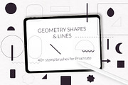 Stamp brushes bundle for Procreate, a Brush Add-On by Let's Art (Thumbnail 12 of 19)