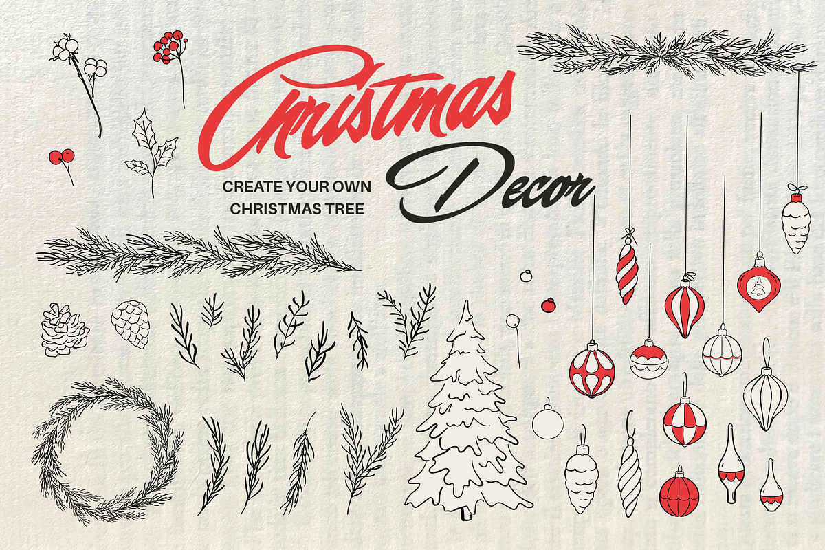 Hand-Drawn Christmas Collection, an Object Graphic by Iryna Danyliuk (Photo 3 of 14)