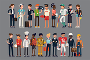 Flat Characters: Professions Bundle, a Person Illustration by Masha Tace (Thumbnail 1 of 2)