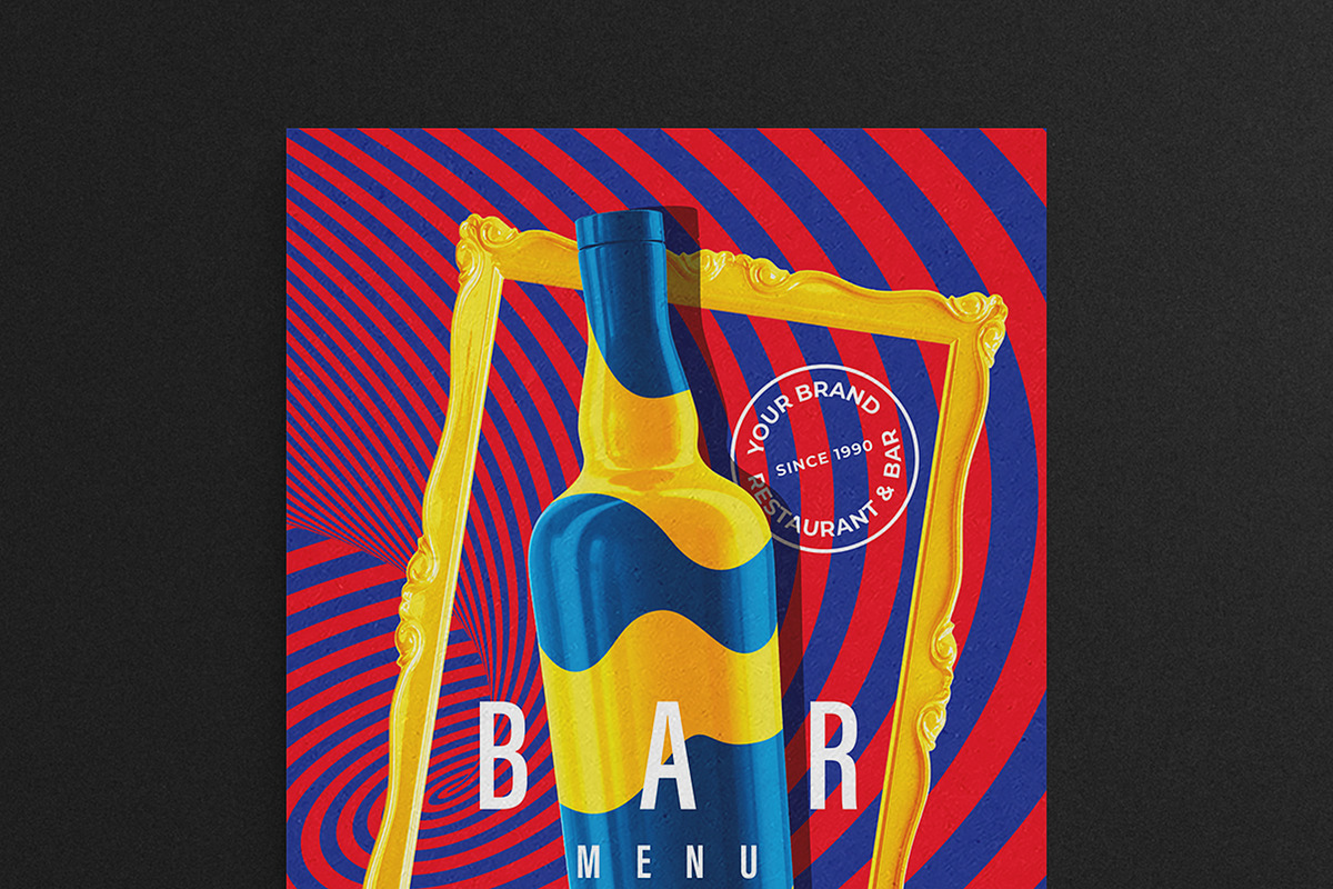Bar Menu Template, a Flyer Template by BrandPacks (Photo 2 of 6)