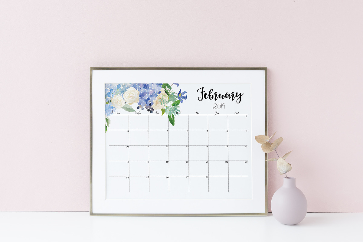 Large Calendar 2019 Printable PDF, a Stationery Template by EasyLifePlanners (Photo 9 of 11)