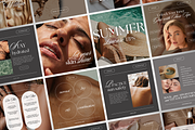 Skincare Instagram Templates Canva, a Social Media Template by DesignsbyMariaStudio (Thumbnail 3 of 10)