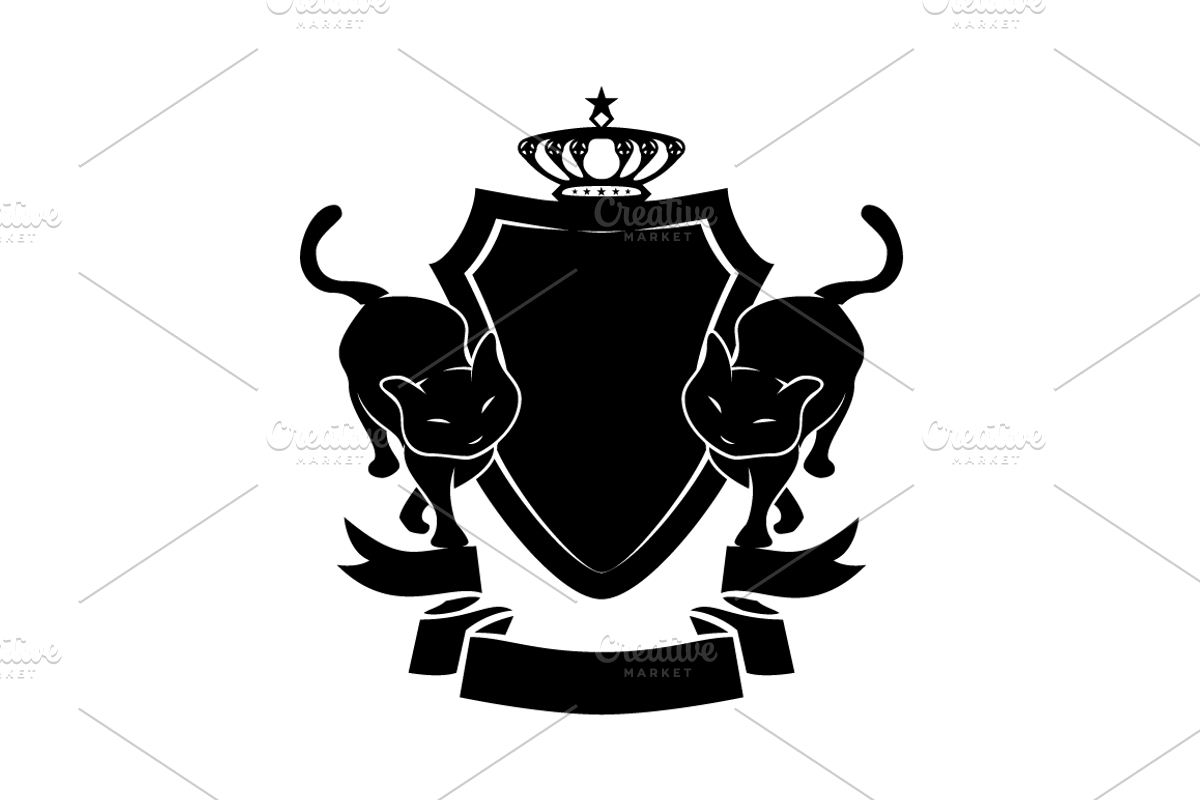 Cats Coat of Arms, a Branding & Logo Template by vectalex (Photo 2 of 2)