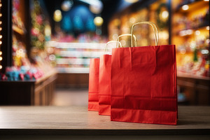 Shopping in store with bags in toy and candy store, a Holiday Photo by Davizro's Market