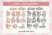 Happy Easter SVG Clipart Bundle, a Seasonal Illustration by TheClipAtelier (Thumbnail 2 of 3)