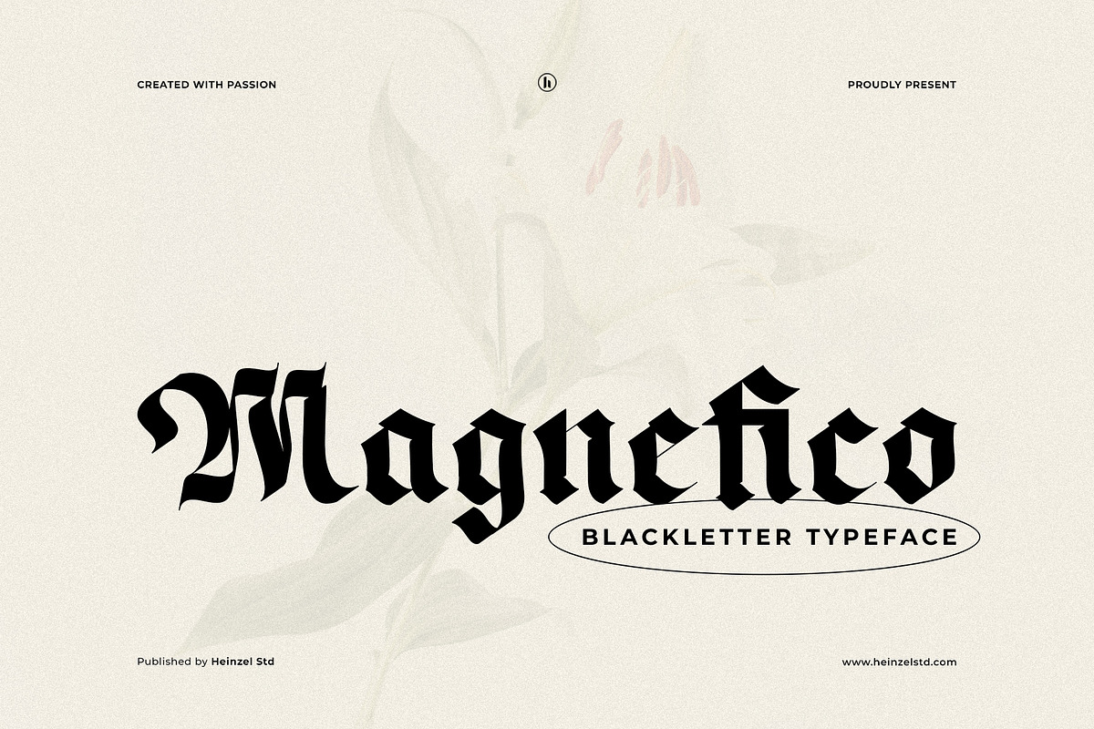 Magnefico Blackletter Typeface, a Blackletter Font by Heinzel Std (Photo 16 of 16)