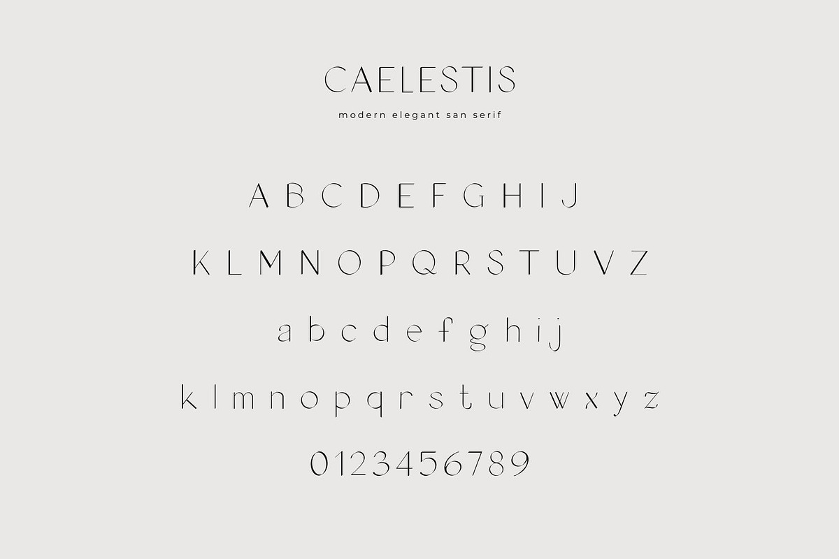 CAELESTIS elegant sans serif font, a Sans Serif Font by Jay Luxe Creative (Photo 4 of 7)