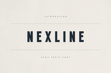 Nexline – Bold Sans Serif Font