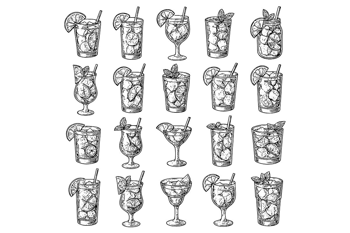 Fruit Cocktail Collection, an Object Graphic by RT Studio