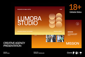 Lumora Studio | Creative Pitch Deck, a Presentation Template by adoestudio