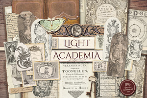 Light Academia Scrapbook Kit