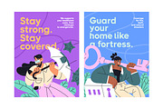 Insurance policies concept set, a Finance Illustration by PaperTrident (Thumbnail 10 of 12)