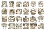 Cozy Winter Watercolor Clipart, a Seasonal Illustration by Nicolle's Colorful Art (Thumbnail 2 of 8)