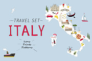 Travel set - Italy, a Graphic by Alina Tsesarskaya (Thumbnail 1 of 4)