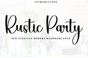Rustic Party, a Handwritten Font by InermediaSTUDIO (Thumbnail 1 of 8)