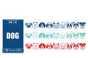Adorable Dog Faces Collection, a Finance Illustration by CarWrap design (Thumbnail 1 of 3)