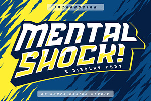 Mental Shock - Display Sport Font