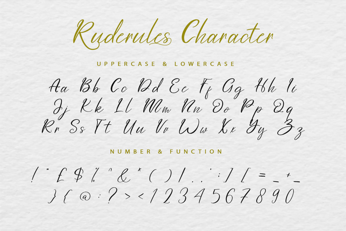 Ruderules, a Script Font by kerismaker (Photo 6 of 10)