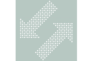 Fine Vector Dotted Arrows, a Texture Graphic by FineArtStudio