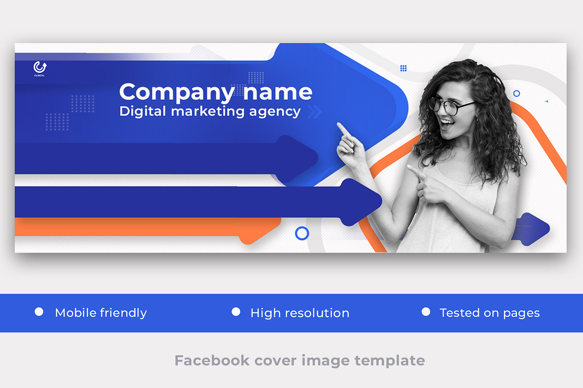 Facebook page cover image template, a Social Media Template by anchor_point_heshan