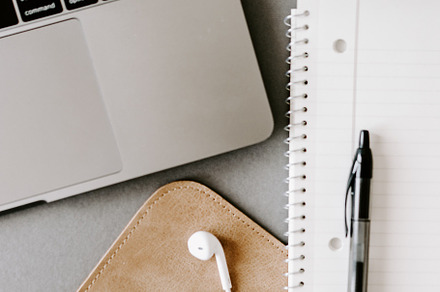 Cozy office stock photo containing modern desk, modern desktop photo, and