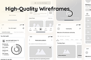 Figma UX/UI Design for AI Mobile App, an UI Kit Template by Ekhlass UX Hub (Thumbnail 3 of 6)