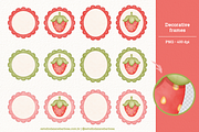 Strawberry - Cliparts Set, an Illustration by Estudio Daiane Barbosa (Thumbnail 5 of 10)