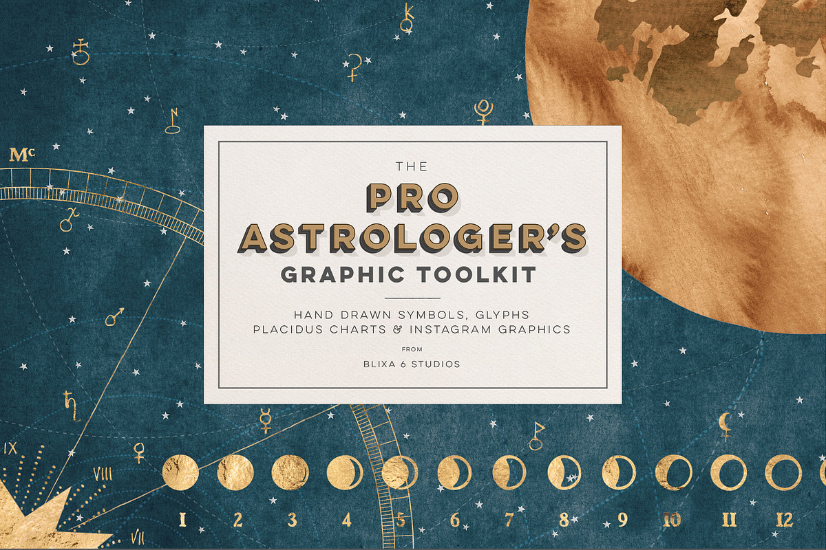 Pro Astrology Vector & Instagram Set, an Object Graphic by Blixa 6 Studios (Photo 1 of 25)