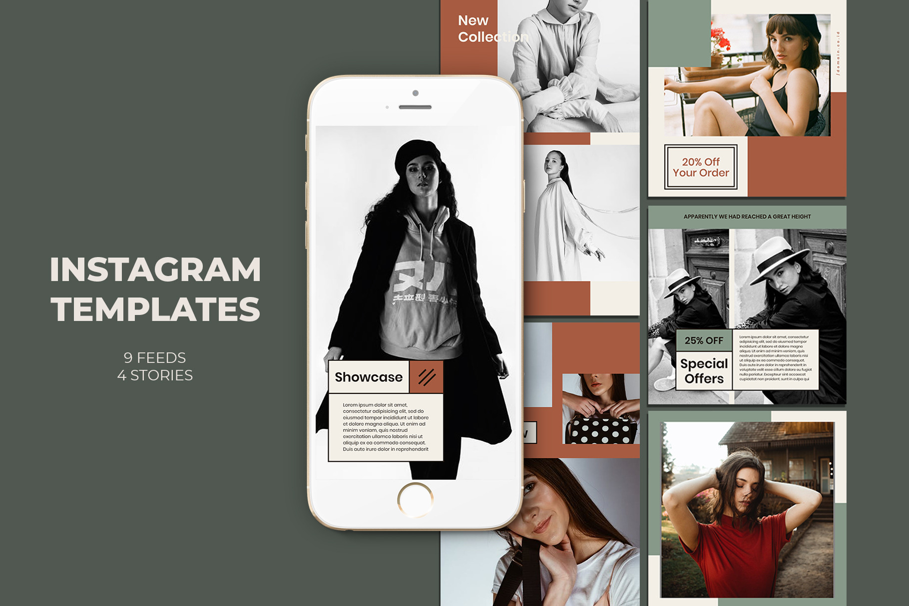 Fashion Instagram Templates, a Social Media Template by Azruca