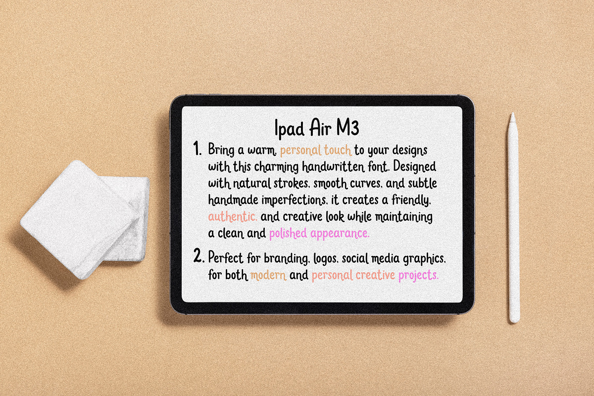 Lovely Handwritten Font, a Handwritten Font by MaxArt Foundry (Photo 2 of 5)