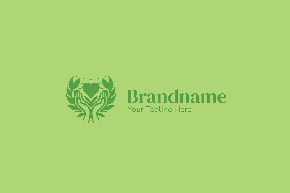 Healing Hands Logo Design Template preview 3