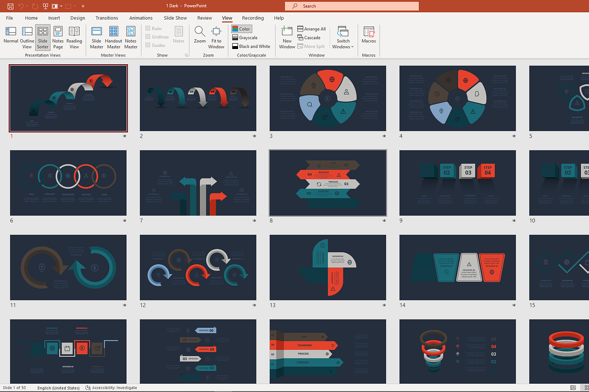 Business PowerPoint Template, a Presentation Template by Infographics project (Photo 9 of 18)