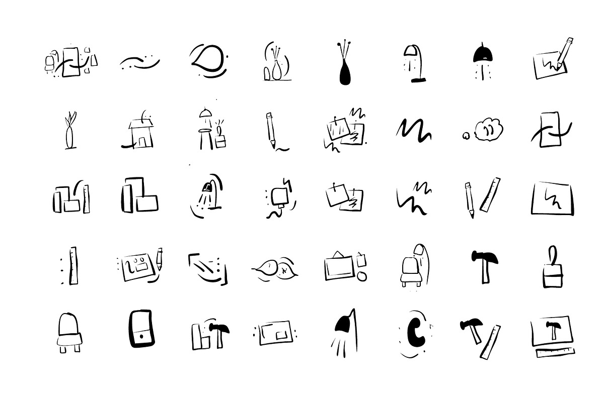 Interior Designer Architect Icons, an Outline Icon by CreativeWilderness (Photo 10 of 11)