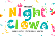Night Clown - Quirky Clown Font, a Font by PutraCetol Studio (Thumbnail 1 of 11)