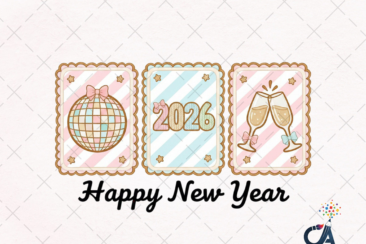New Year 2026 Frame PNG, an Illustration by Creative Art (Photo 1 of 6)