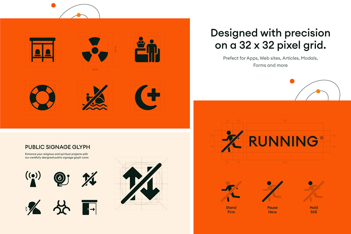 Public Signage Icons, a Solid Icon by Prosymbols (Photo 3 of 6)