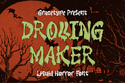 Drolling Maker | Liquid Horror Font, a Handwritten Font by gracetype_studio (Thumbnail 1 of 12)