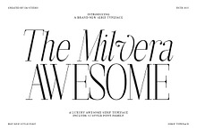 The Milvera Awesome (32 Fonts)