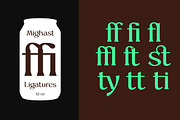 Mighast | 45 Fonts, a Serif Font by MasaType (Thumbnail 11 of 13)