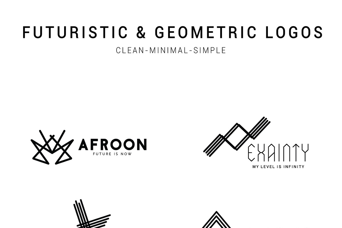 Futuristic & Geometric Logos Bundle, a Branding & Logo Template by AN Productions (Photo 3 of 47)