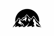 Snow Mountain Peak Hiking Logo, a Branding & Logo Template by Buqancreative (Thumbnail 1 of 2)
