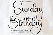 Sunday Birthday, a Handwritten Font by InermediaSTUDIO (Thumbnail 1 of 8)