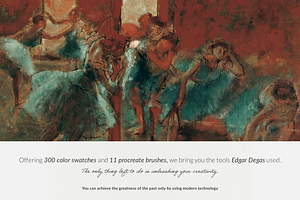 Edgar Degas Art Procreate Brushes