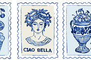 Hand drawn Amalfi coast postage, a Food Illustration by Zimages (Thumbnail 2 of 3)