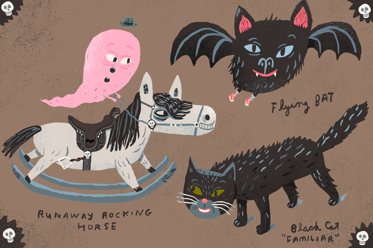 5 Freaky Halloween Illustrations, an Illustration by Stephanie K. Birdsong (Photo 2 of 3)