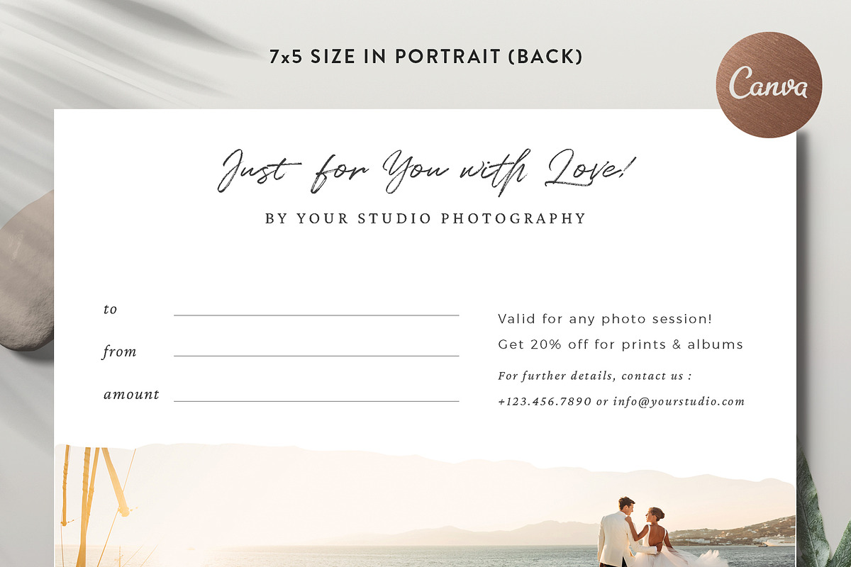 Gift Certificate Card GC013, a Brochure Template by Bellenity Design (Photo 3 of 3)