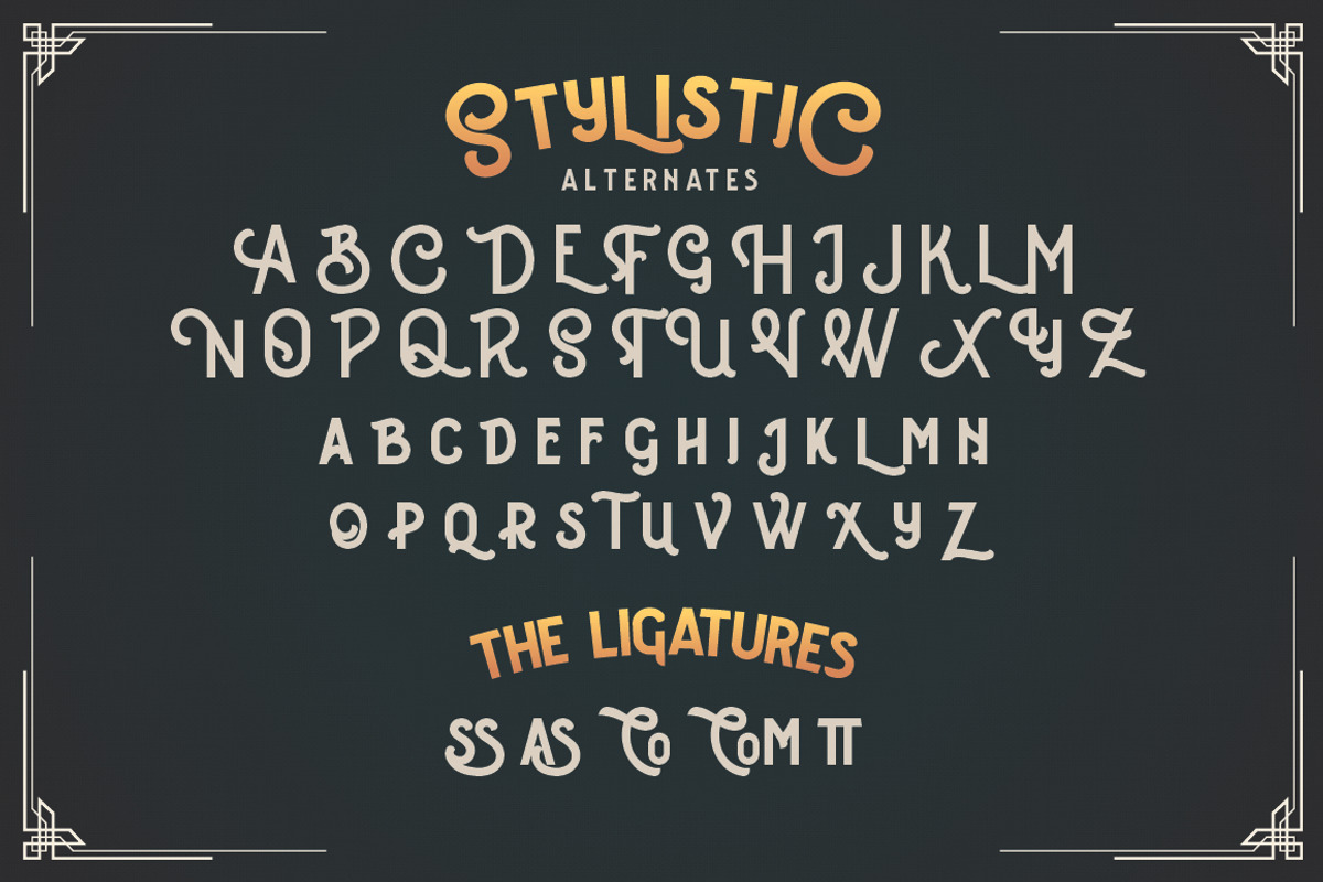 Courageous Typeface preview 4