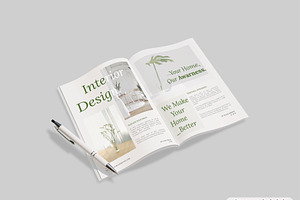 PSD Realistic Magazine Mockup