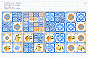 Mediterranean tiles Seamless Pattern, a Pattern Graphic by AnaGuziiArt (Thumbnail 2 of 8)